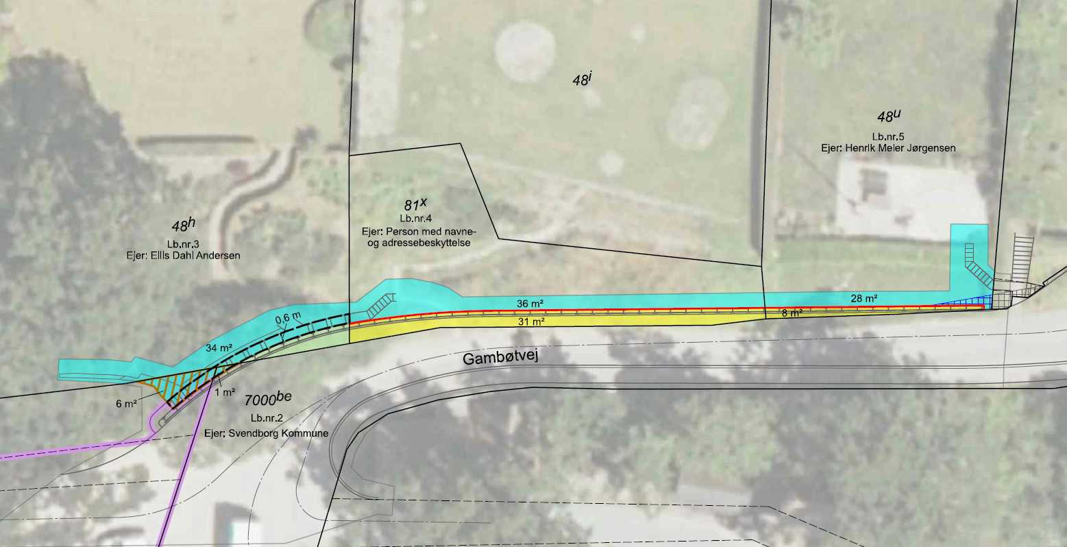 Gambøtvej - kortudsnit