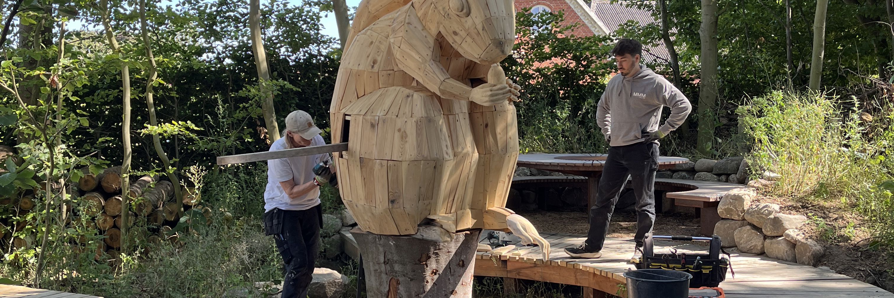 Egernskulptur af Marianne Ladegaard