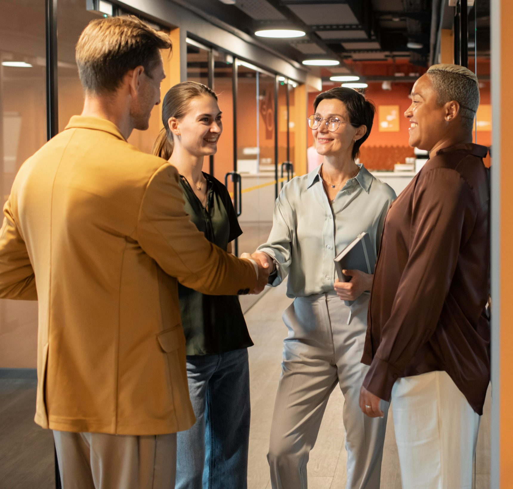 Mennesker, der netværker