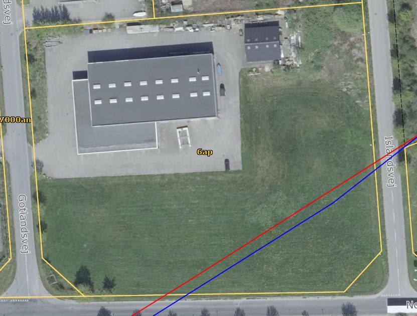 Kortudsnit fra ansøgningen