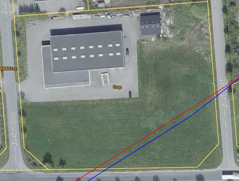 Kortudsnit fra ansøgningen