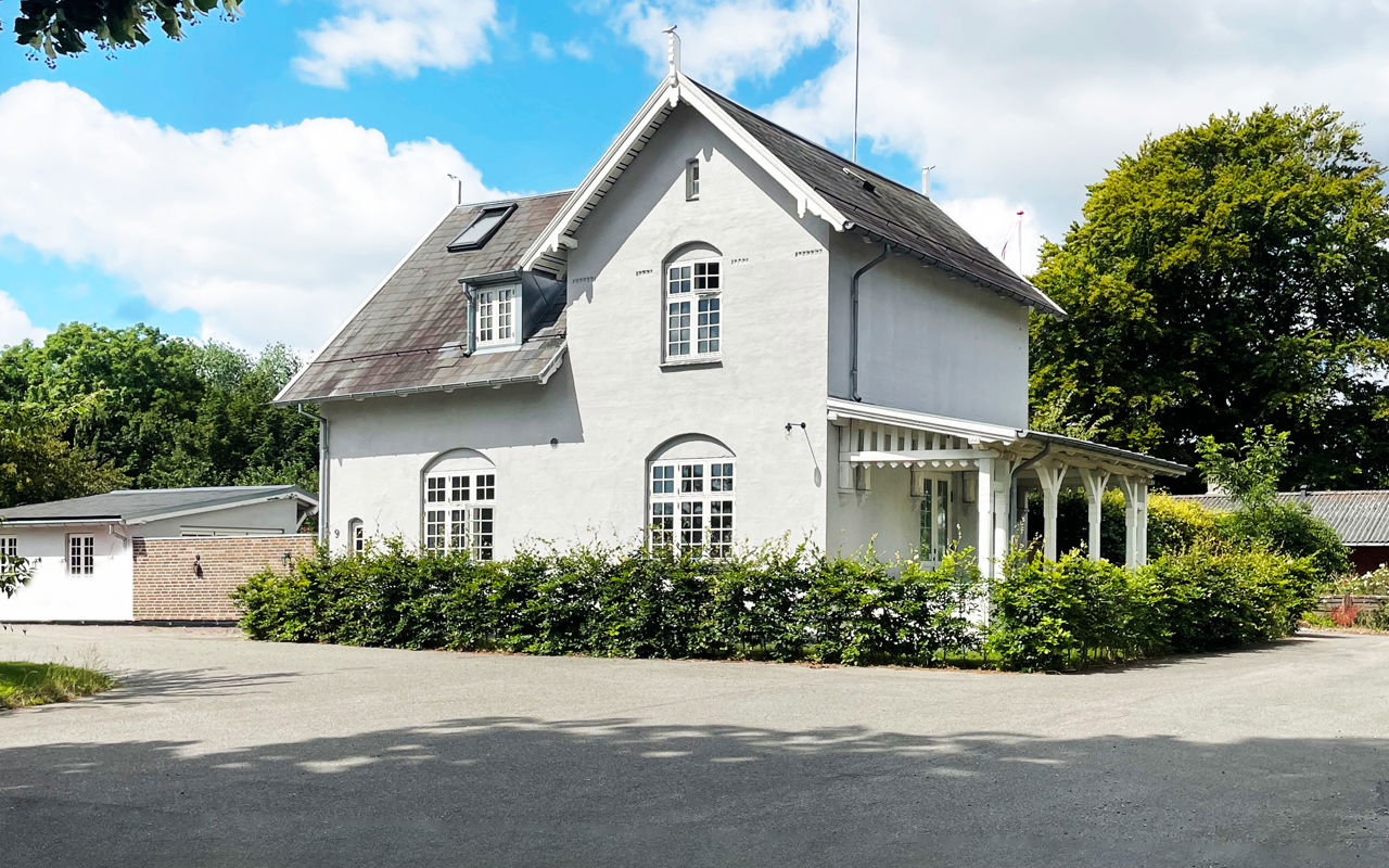Villaen på Tjørnevej efter renovering af den gamle veranda.