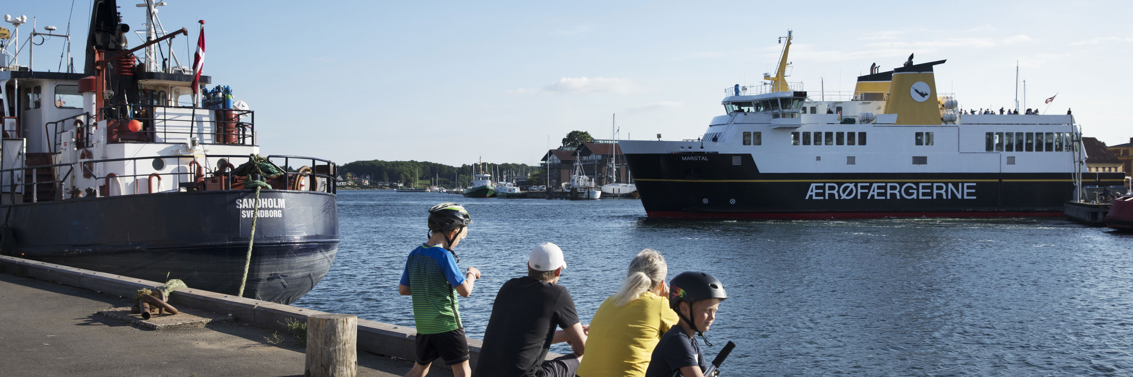 Ærøfærgen ud for Svendborg Havn