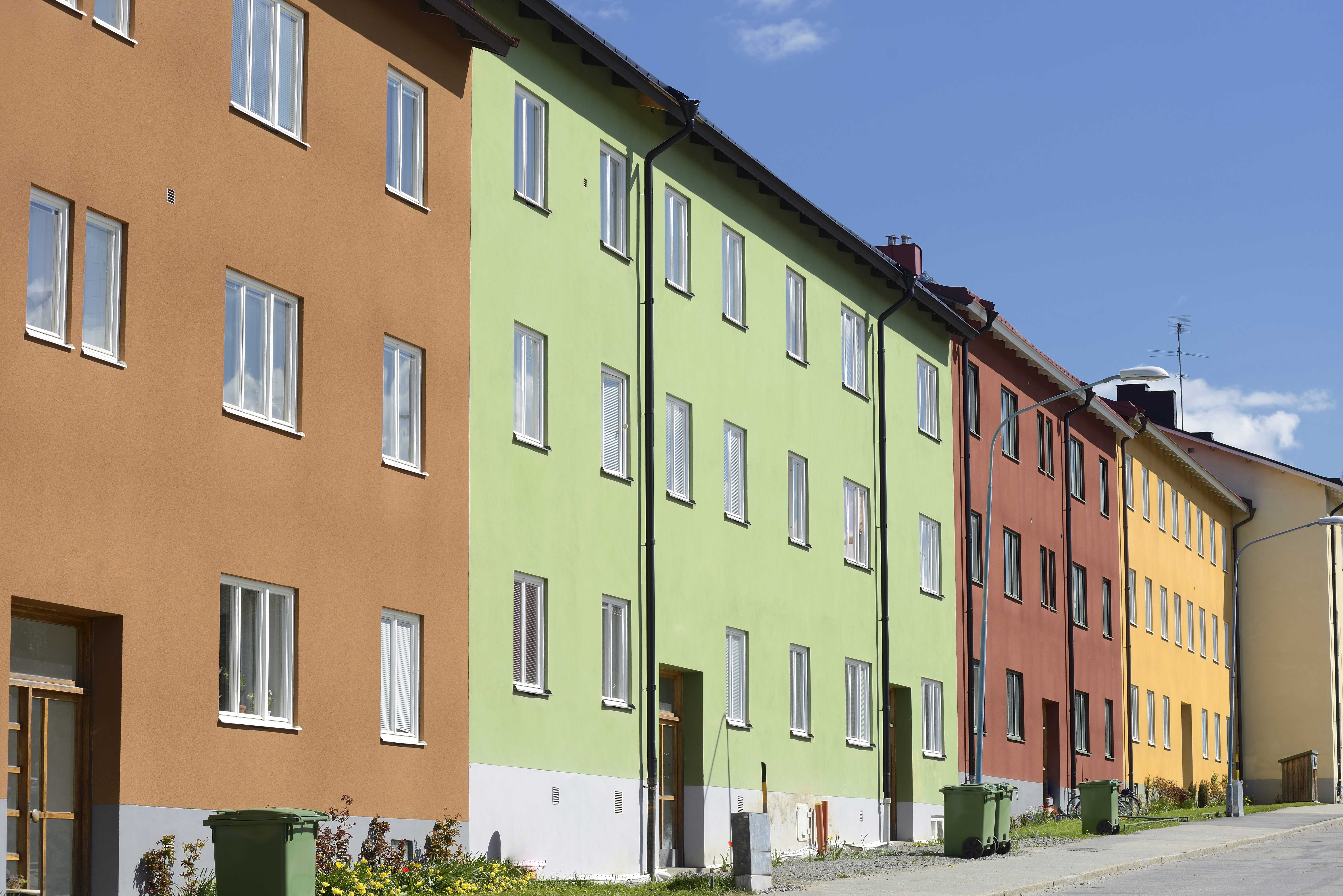 Lejebolig blokke side om side