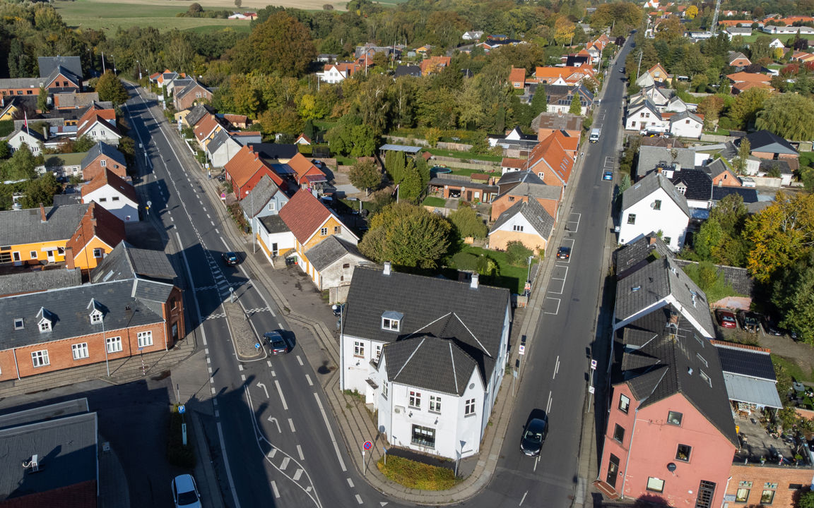 Hesselager set fra luften.