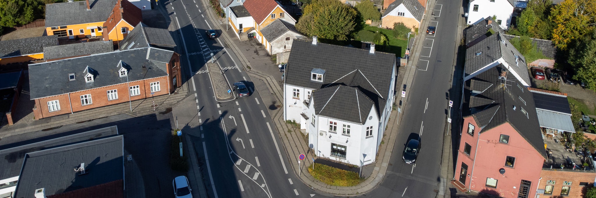 Hesselager set fra luften.