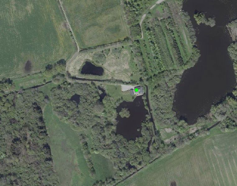 Oversigtskort med matriklen og Vejstrup Å