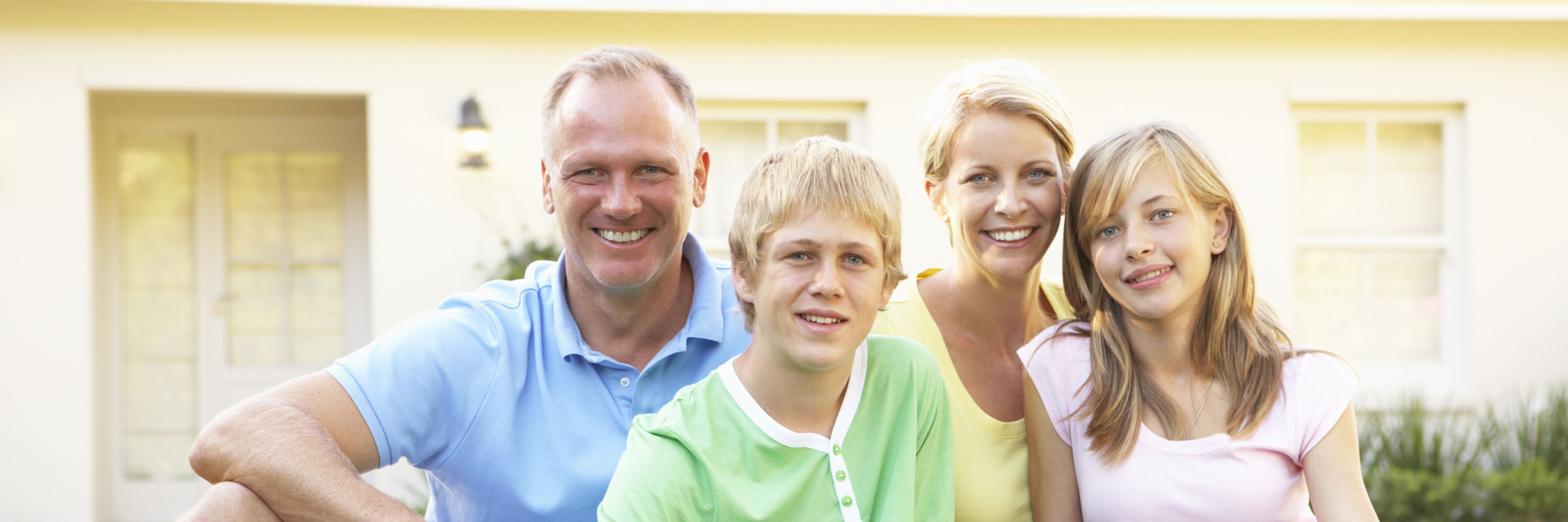 Familie der ser sidder sammen