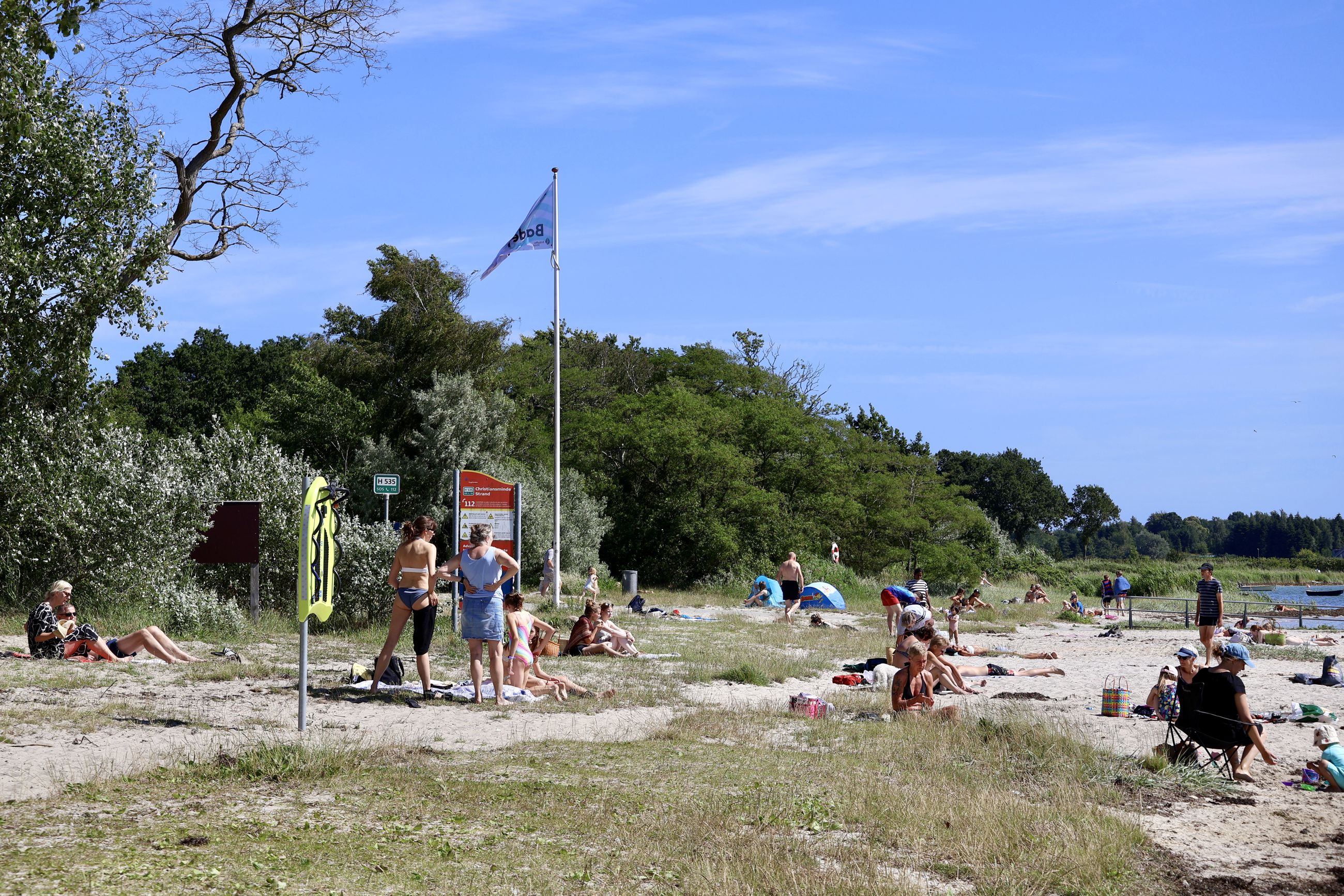 Christiansminde Strand er en af de strande, som har fået LIFEBoard