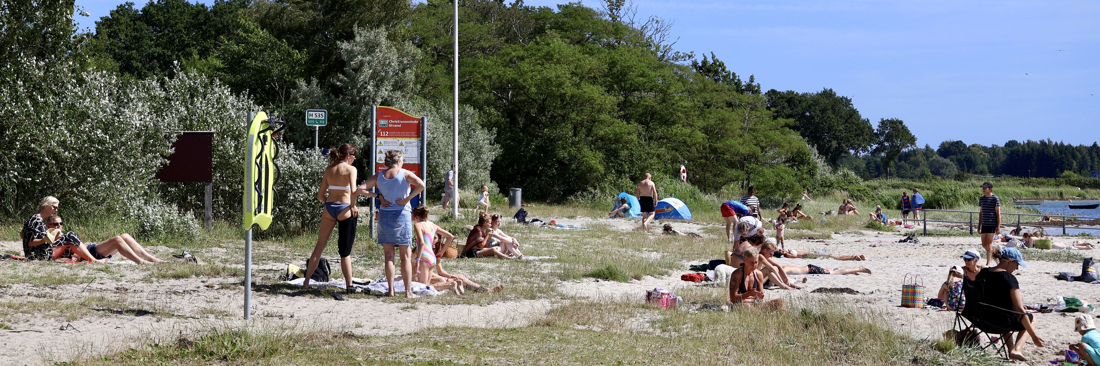 Christiansminde Strand er en af de strande, som har fået LIFEBoard