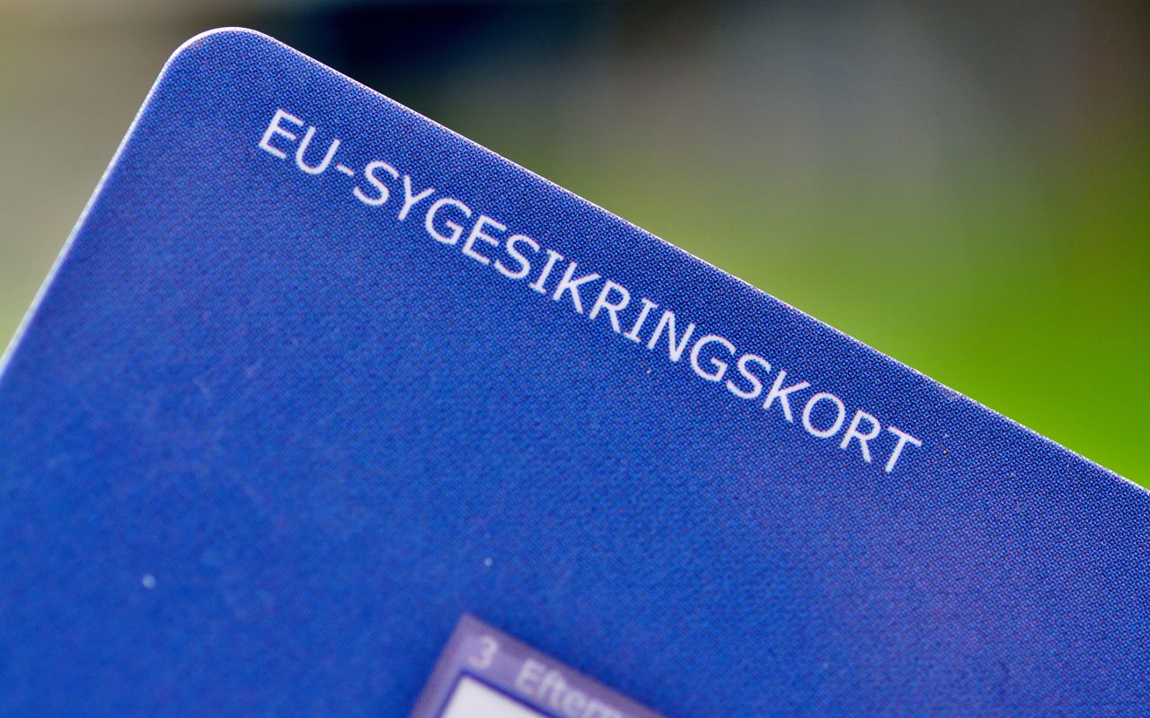 Blå EU-sygesikringskort
