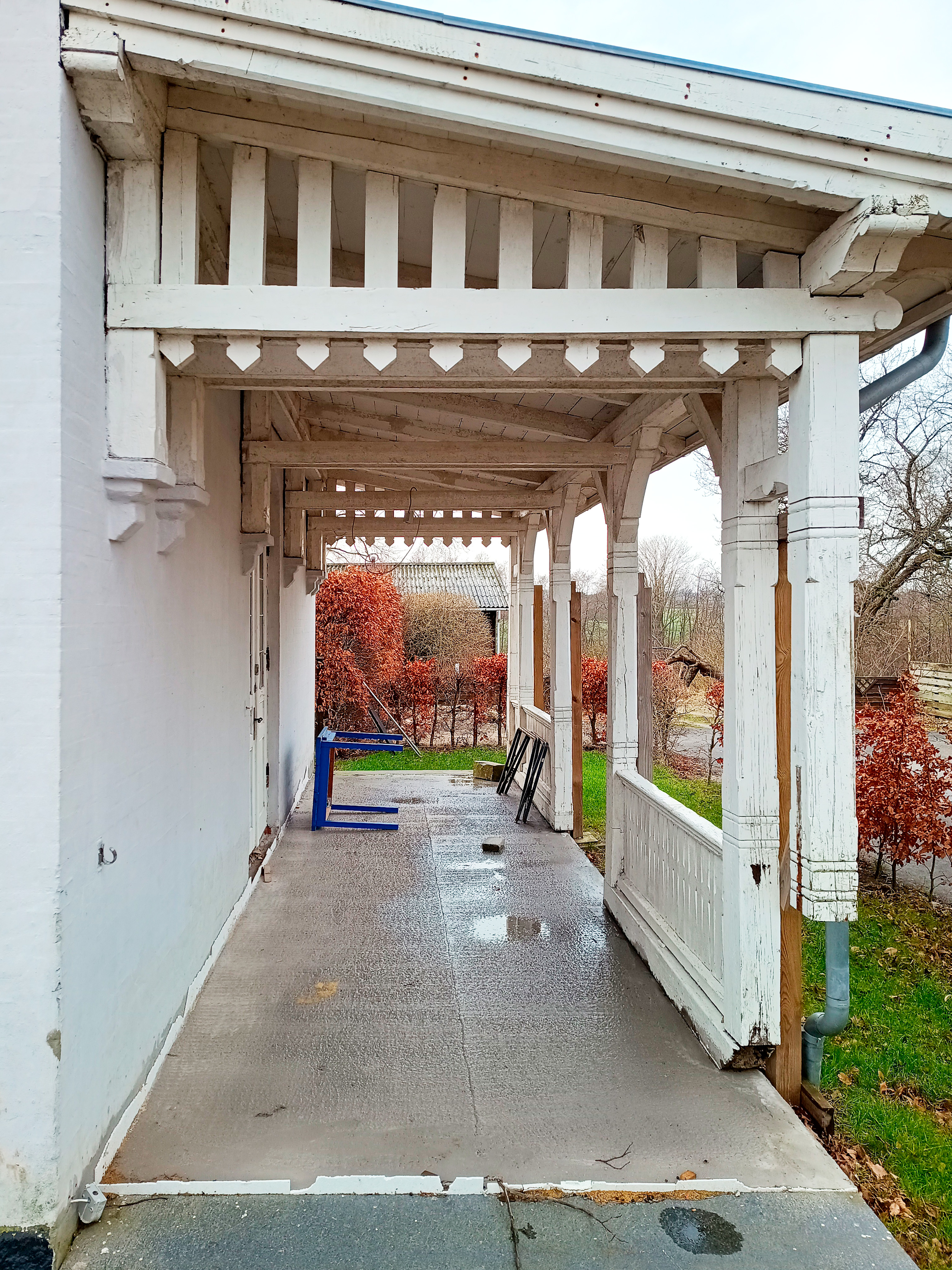 Verandaen, som den så ud før renoveringen.