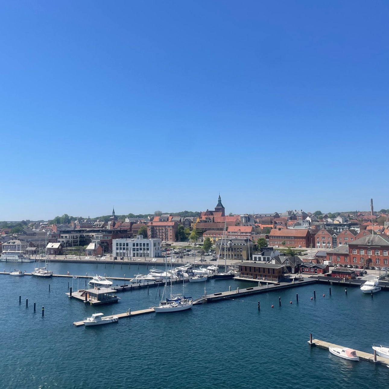 Udsigt mod Jessens Mole fra Svendborg Maritime Erhvervspark