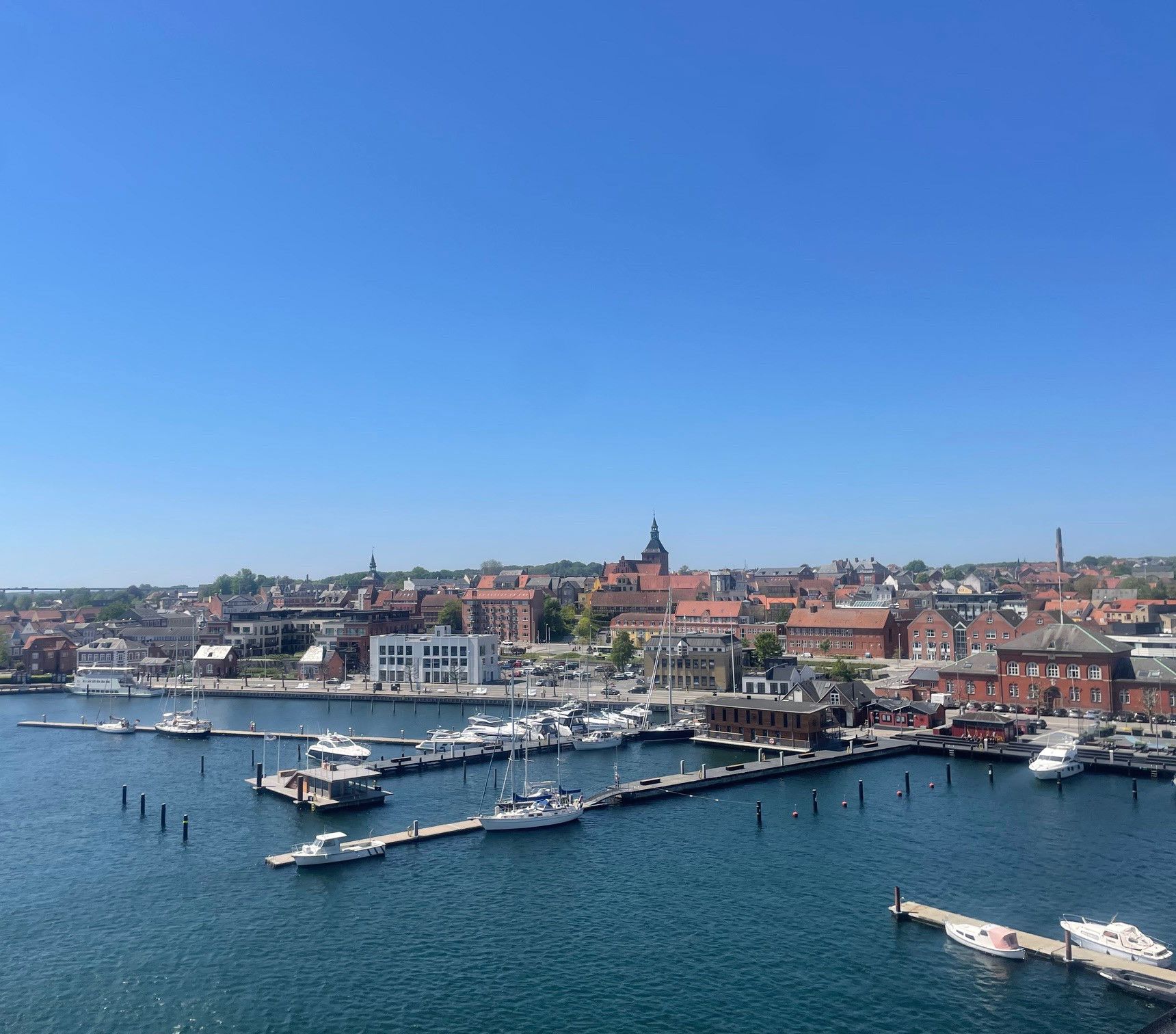 Udsigt mod Jessens Mole fra Svendborg Maritime Erhvervspark