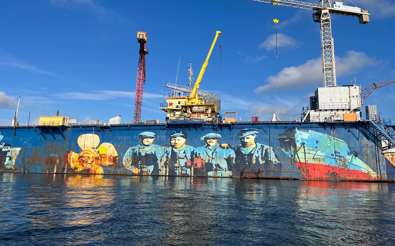 Skibsværftet set fra vandet