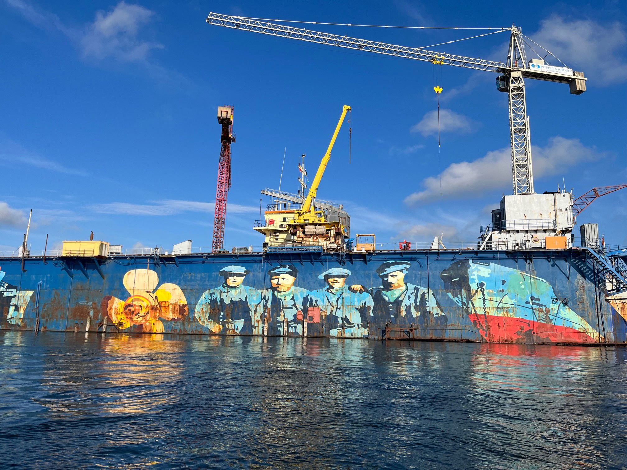 Skibsværftet set fra vandet