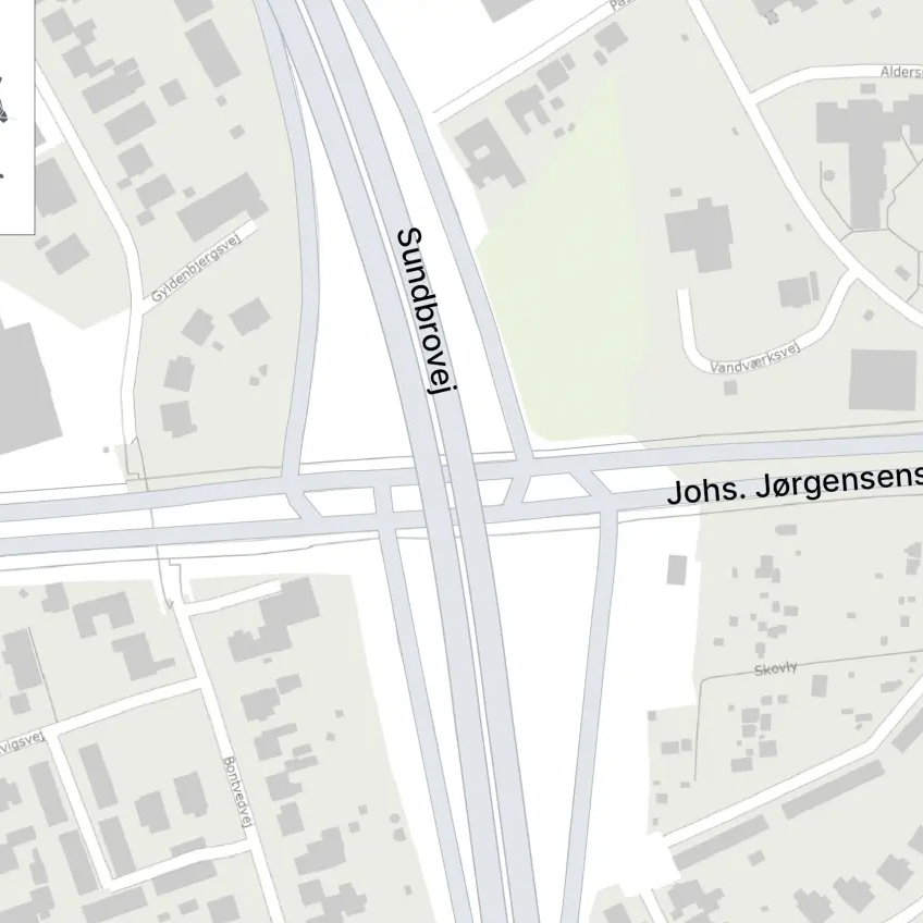 Vejarbejde i krydset mellem Sundbrovej og Johannes Jørgensens Vej